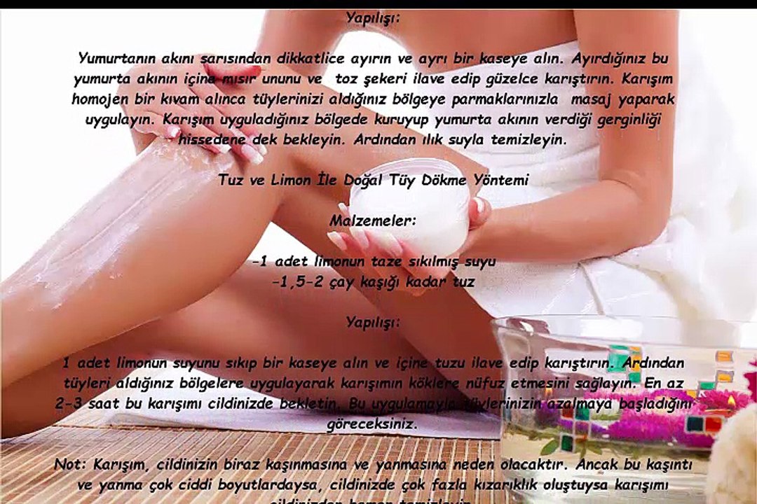 Doğal Tüy Dökme Yöntemleri