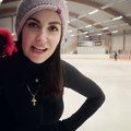 Nostalgic❤️⛸ Sliding on the ice after long, to my new favourite, the October theme.... #figureskating #love #childhood #passion #mylife #sport #dance #express