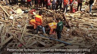 Pemerintah Indonesia membatasi bantuan luar negeri yang diberikan untuk penanganan gempa dan tsunami di Sulawesi Tengah. Bantuan asing yang diterima, hanya yang