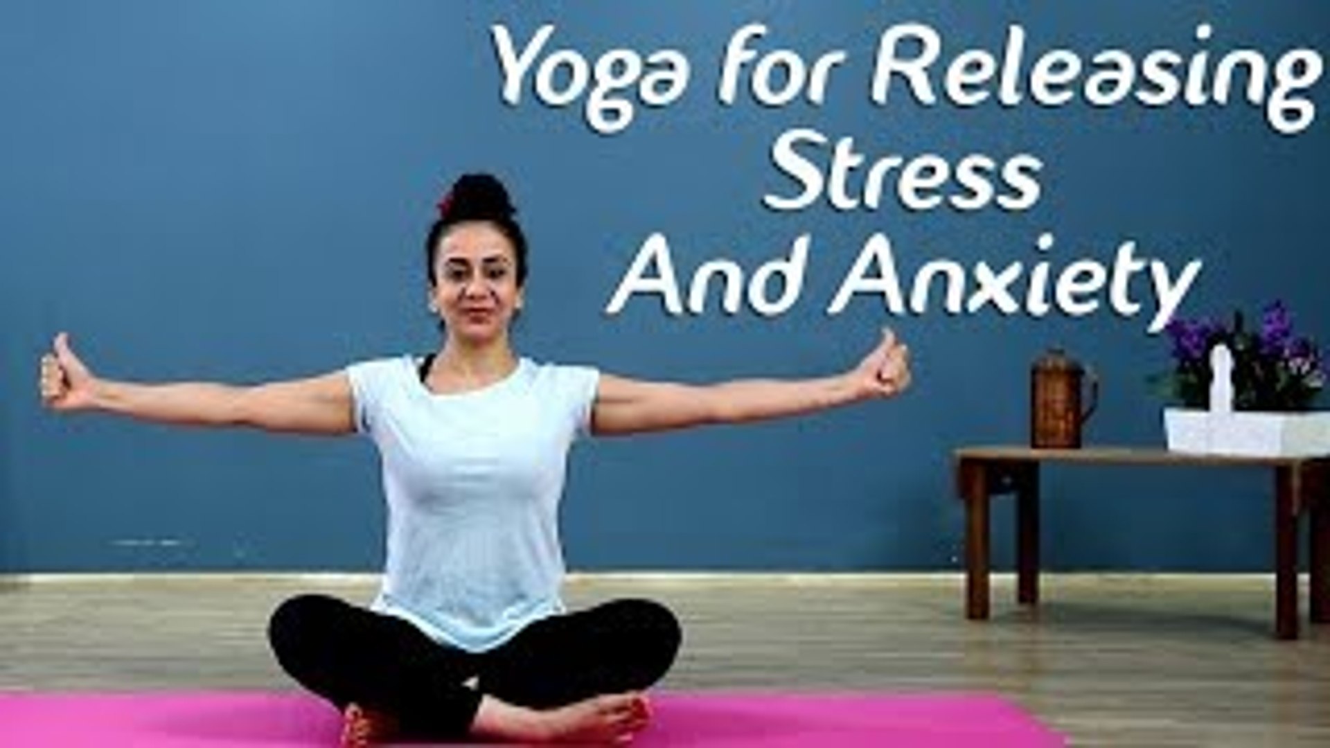 ⁣Yoga To Treat Anxiety & Stress | Yoga To Calm Your Mind | Beginners Yoga | Simple Yoga Lesson