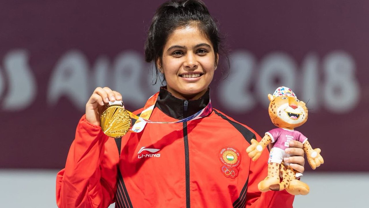 Manu Bhaker Claims India's First Gold medal in...