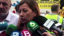 Declaraciones de Francina Armengol sobre las inundaciones en Mallorca