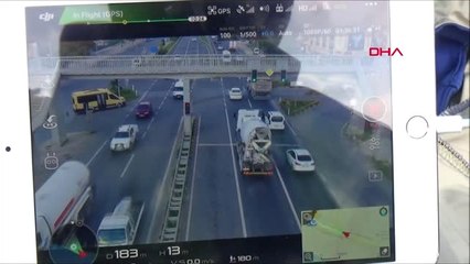 İstanbul Büyükçekmece'de "Havadan Trafik Denetimi" Gerçekleştirildi