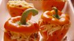 You need to be making Jack-O'-Lantern Stuffed Peppers this Halloween. Full recipe: