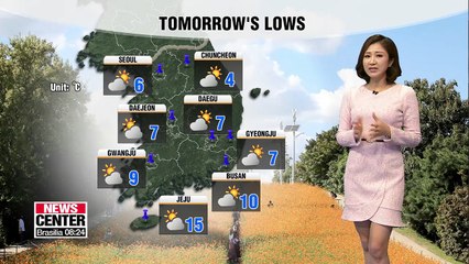 Temperatures lower than seasonal average this week _ 101018
