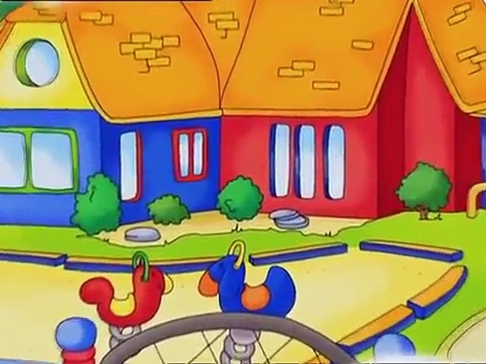 Caillou Folge 149 Clementine die Nachmacherin, Caillous Plakat, Das neue Spielhä