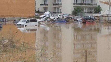 El este de Mallorca, arrasado por las lluvias torrenciales