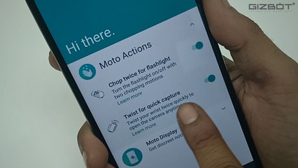 How to use Moto actions in Motorola One Power - HINDI