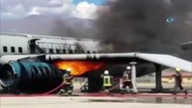 Üçüncü Havalimanı Personeli Olası Uçak Yangınlarına Hazırlanıyor