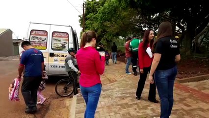 Cettrans realiza ação em frente ao Caic II, no Santa Cruz
