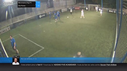 But de anthony (1-0) - Micromania Zing FC Vs Ola Promo - 09/10/18 20:00 - Hiver 2018 loisir mardi