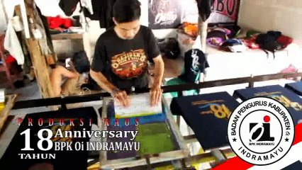 Kaos resmi harlah BPK Oi Indramayu yang ke 18 tahun
