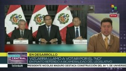 Firman decreto de referendo sobre reforma constitucional en Perú