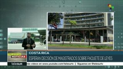 Costa Rica: se espera decisión de magistrados sobre plan fiscal