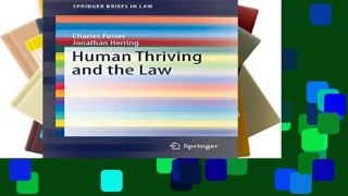 [P.D.F] Human Thriving and the Law (SpringerBriefs in Law) [E.B.O.O.K]