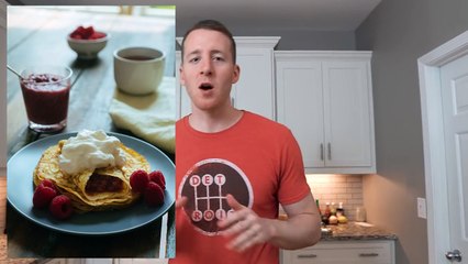 Two Ingredient Keto Crepes with Raspberry Jam