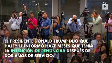 Download Video: Dimite Nikki Haley, embajadora de Trump en la ONU