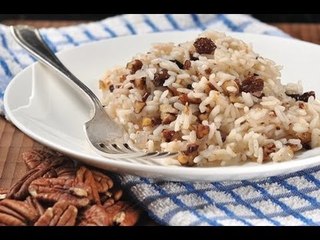 Arroz con nueces y pasas