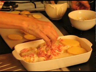Papas al horno con crema - Baked Potatoes with Cream