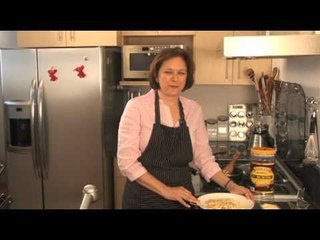 Fetuccini con chícharos y jamón