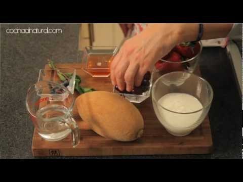 Sopa de frutas tropicales