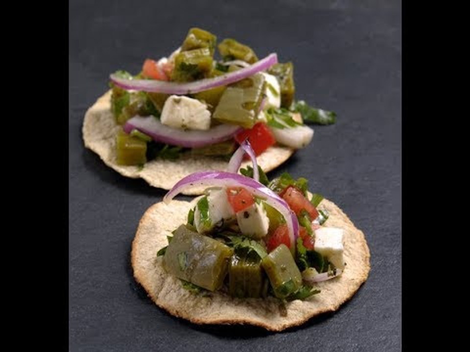 Tostadas de nopal