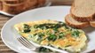 Omelette de claras con espinacas - Recetas de desayunos