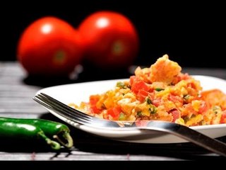 Huevos revueltos a la mexicana