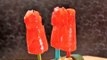 Paletas heladas de fresa - Strawberry Popsicles