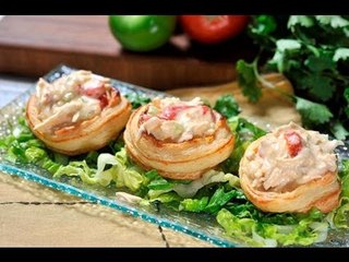 Volovanes con pollo a la reina - Chicken Puff Pastries