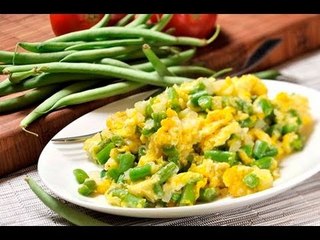 Huevos revueltos con ejotes