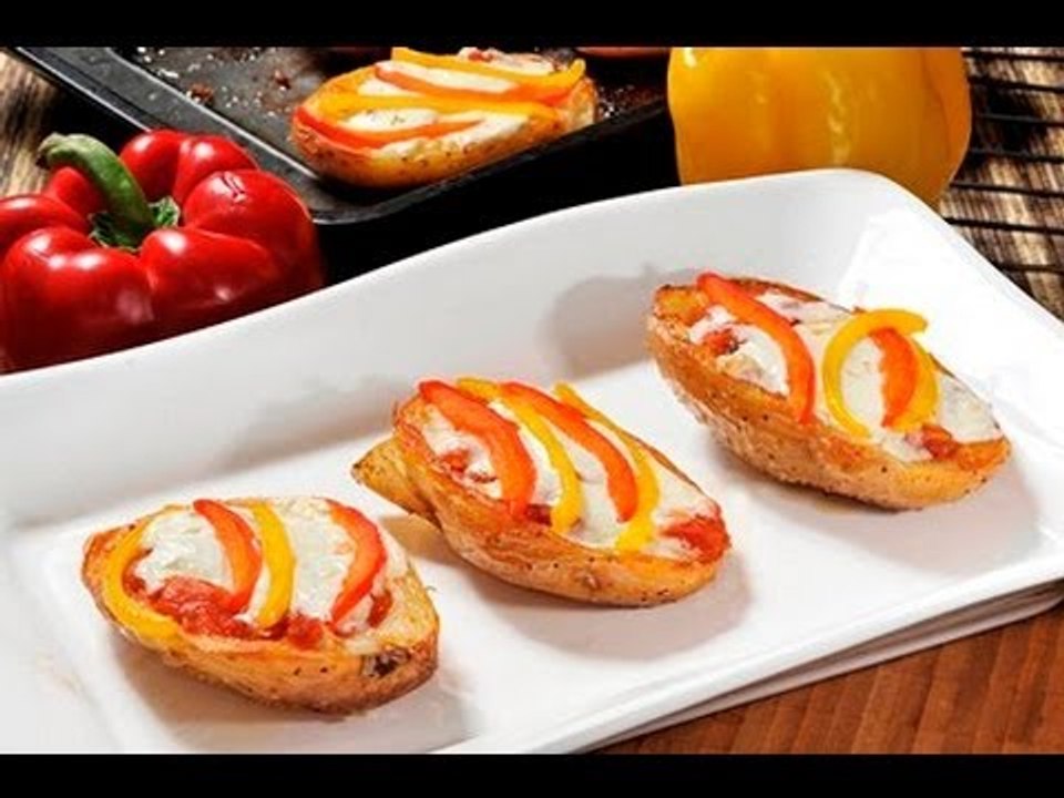 Pizzas de cáscara de papa - Potato Skin Pizzas