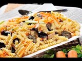 Ensalada de fusilli con pavo y verduras