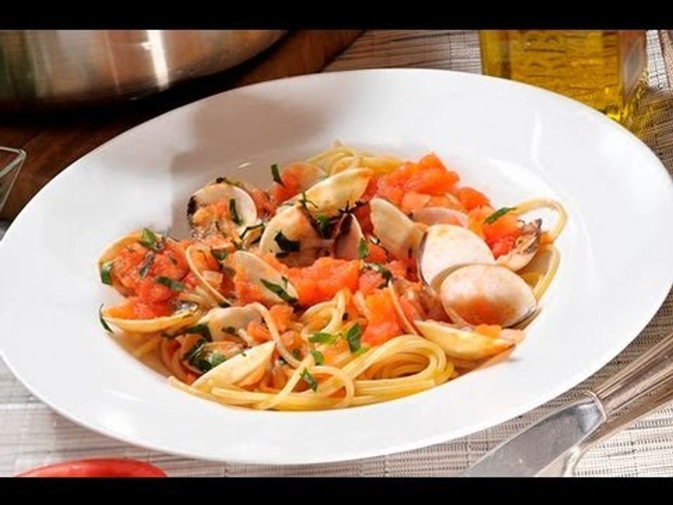 Espagueti con almejas