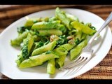 Penne con pesto de Espinacas - Recetas de cocina italiana- Recetas de pasta