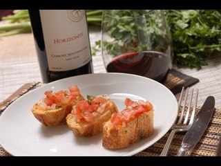 Bruschetta italaiana - Villa Montefiori - Recetas de cocina italiana