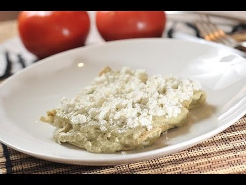Enchiladas verdes de pipián- Green enchiladas - Recetas de cocina mexicana