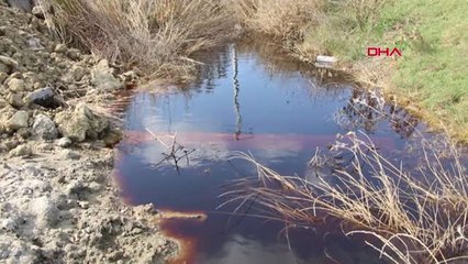 Tekirdağ'da 'Kızıl' Akmaya Başlayan Dereye İnceleme