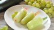 Paletas heladas de pepino y uva - Cucumber and grape popsicles - Recetas de postres