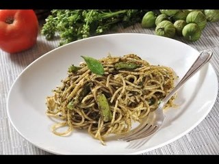 Spaghetti con pesto y ejotes - recetas de espagueti