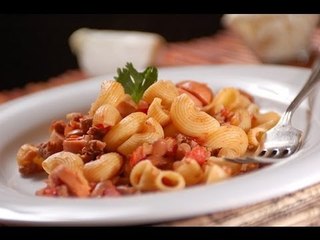 Pasta con chili - Chili con carne pasta- Recetas de cocina italaiana