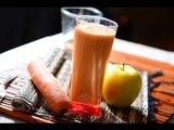 Jugo de zanahoria con manzana - Apple carrot drink - Recetas de aguas frescas