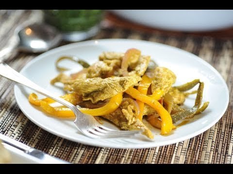 Fajitas de pollo al cilantro - Recetas de pollo - Como cocinar - Chicken fajitas