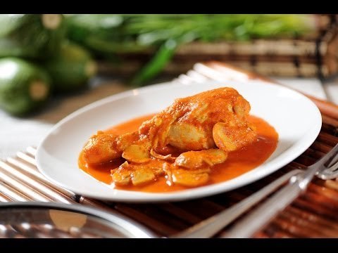 Pollo con hongos - Recetas de pollo - Chicken with mushrooms - Como cocinar