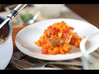 Tortitas de amaranto en salsa de jitomate - Amaranth croquettes - Recetas vegetarianas