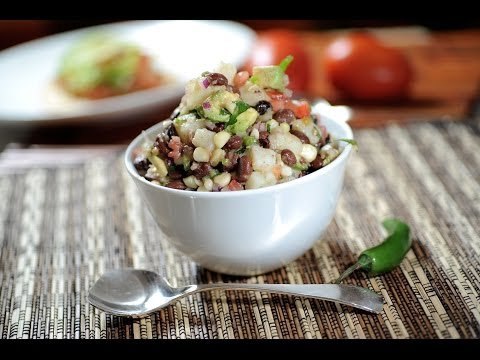 Ensalada de frijoles con papas - Recetas de ensaladas - Bean and potato salad