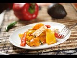 Pimientos a la mozzarella - Recetas de ensaladas - Como cocinar - Bell pepper with mozzarella