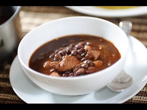 Carne de puerco con frijoles - Recetas de puerco - Pork and beans - Como cocinar