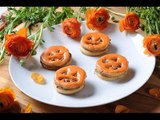 Galletas de Halloween con crema de cacahuate y chocolate