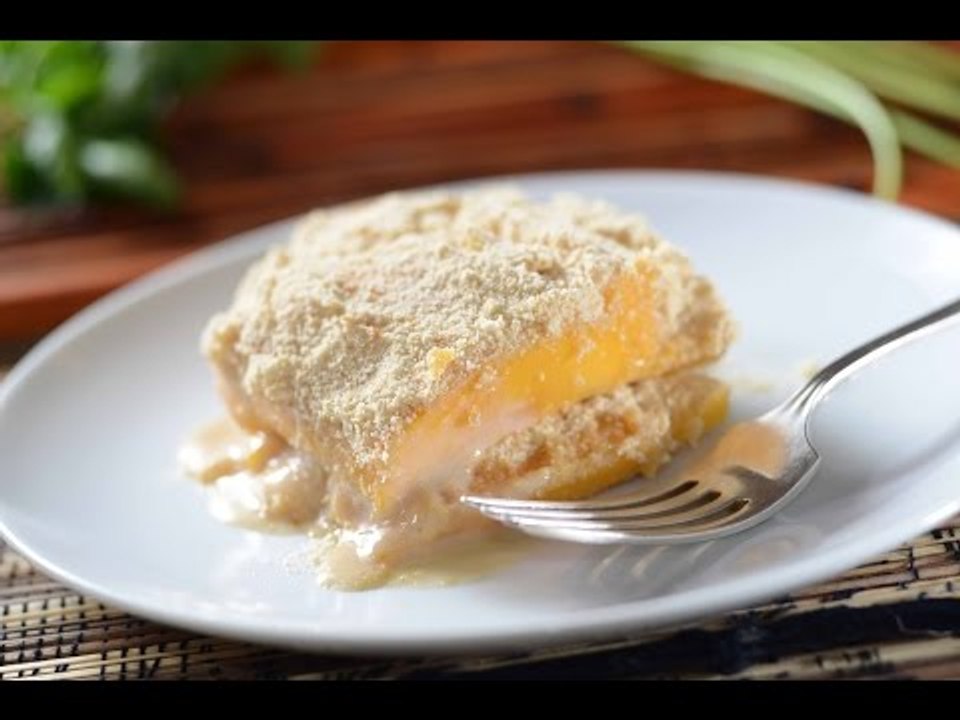 Postre frío de mango